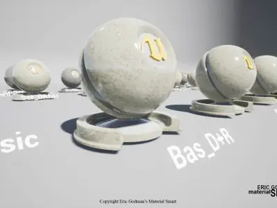 Material Smart Marble Series Smart Master Materials Mark 05 3D model