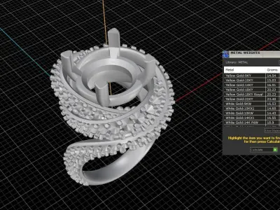 ring women 3D print model