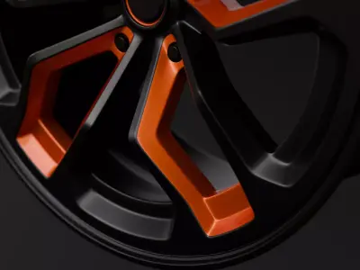 Modern Sport Rim - Starfish 3D model