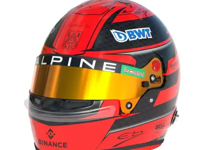 F1 Esteban Ocon Helmet 2024 3D model