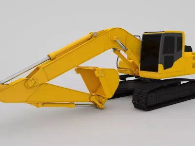 Crawler Excavators 3D model
