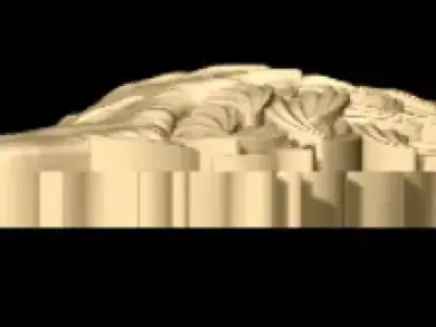 Luxury Wolf Pendant 3D print model