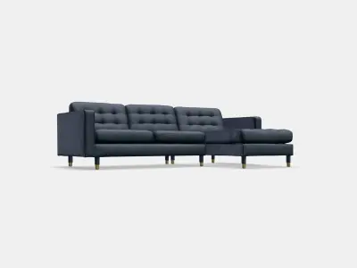 LANDSKRONA 3-seat sofa 5 Low-poly 3D model