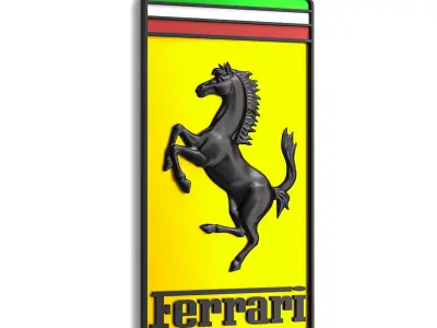 Ferrari Logo 04 3D print model