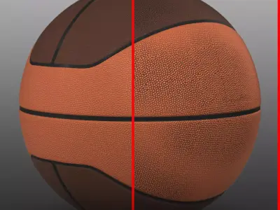 Basketball ball euro Low-poly 3D model