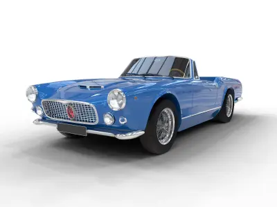 maserati spyder 3D model