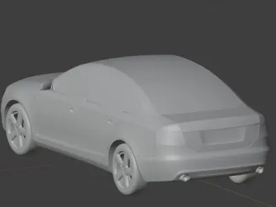 Audi A6 C6 2006 Low-poly 3D model