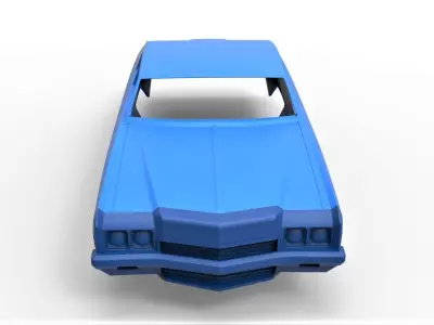 Shell Chevrolet Impala 1972 Scale 1 to 20 3D print model