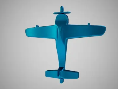 Plane Necklace 3D print model