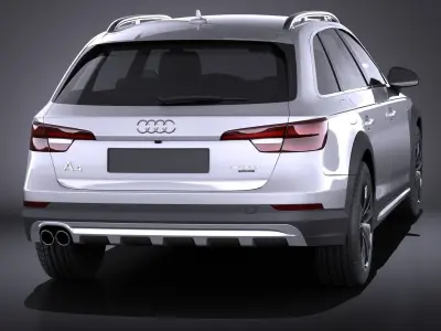 Audi A4 Allroad Quattro 2017 VRAY 3D model