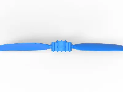 2 Blade Propeller of Drag racing Airboat Scale 1 to 25 3D print model