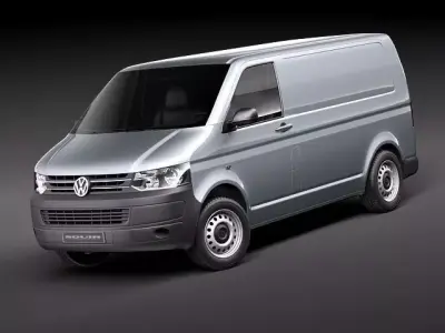 Volkswagen Transporter T5 2010 Facelifting 3D model