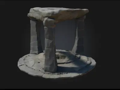 Ancient Stone Portal  Gateway to Forgotten Magic 3D model