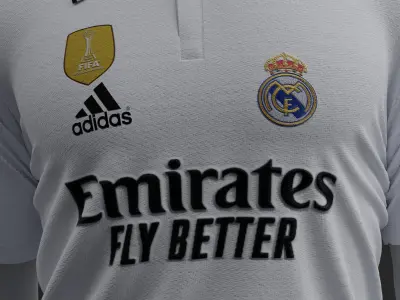Real Madrid 2022 2023 Home Jersey 3D model