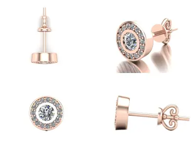 Earrings bi 14 3D print model