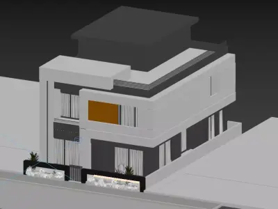 Modern House 3D model 8