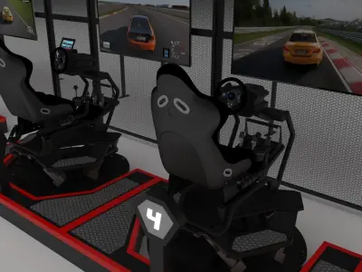 Brogent MiRide Racing Arcade Simulator 3D model