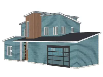 Contemporary House 06 -Archimple LLC 3D model