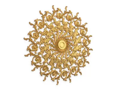 Round rosette 01 3D print model