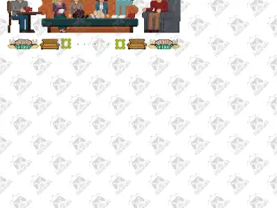 Decoration Pixel Friends 3D print model