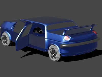 Car Concept Low-poly 3D model