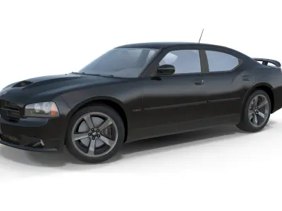 Dodge Charger 2006 STR8 Low-poly 3D model