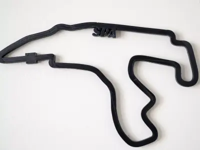 Spa F1 Racing Track 2025 3D print model