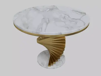 Modern Round Side Table 3D model