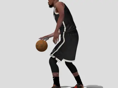 3D Rigged Kevin Durant NBA Low-poly 3D model