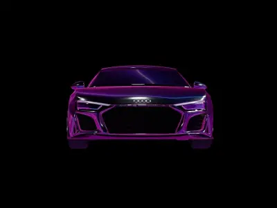 Audi r8 quattro  blender  3D model