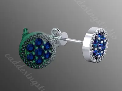 Earrings bi 7 3D print model