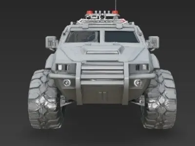 3D Printable Armored Personnel Carrier 3D print model