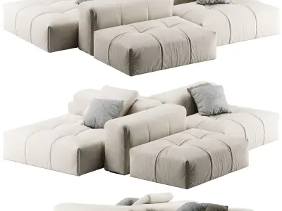Pixel Sofa by Saba 3D model
