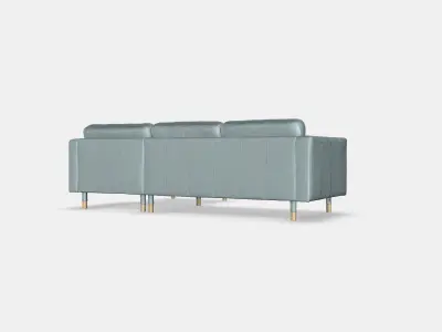 LANDSKRONA 3-seat sofa 12 Low-poly 3D model