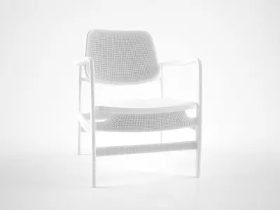 Sergio Rodrigues Vintage Oscar chair 3D model