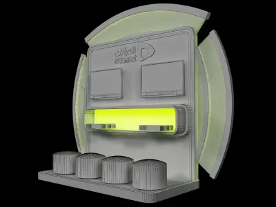 Booth Exhibition Stand a443a 3D model