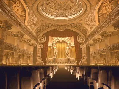 For UE5 Symphony Hall Low polygon set Low-poly 3D model