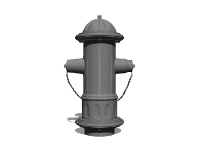 Fire Hydrant Low-poly 3D model Low-poly 3D model