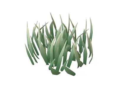 Cartoon Grass v2 002 Low-poly 3D model