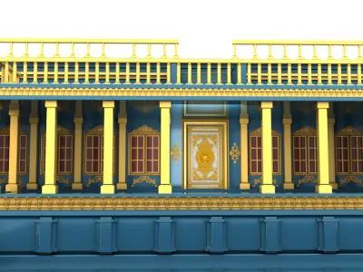 indian palace exterior 3D model