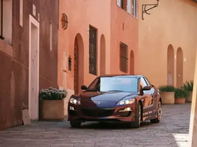 Mazda Sport Car In Old Town 3D model