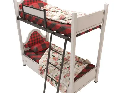 Sonia Bunk Bed for Youth 3D model