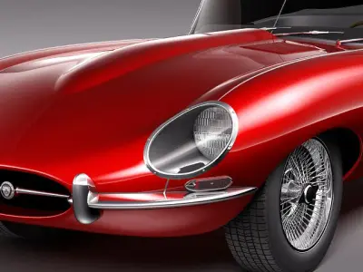Jaguar E-Type 3D model