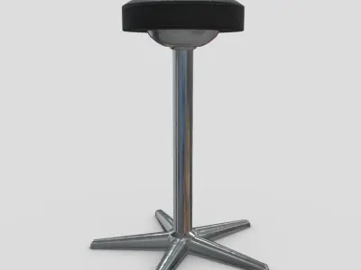 Stool 3 Low-poly 3D model