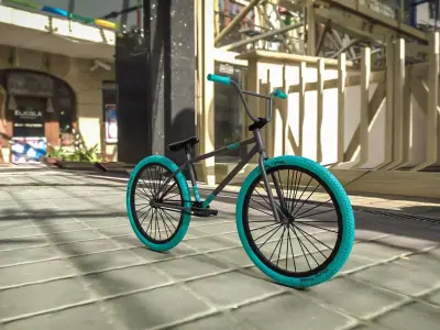 BMX Modell Middle Poly 3D model