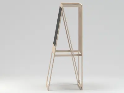 Easel 01 3D model