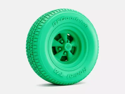 15x8 Cragar SS Wheel BFGoodrich Radial TA Tire 3D print model