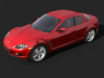 2004 Mazda RX-8 Low-poly 3D model