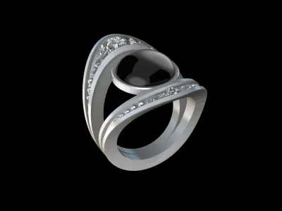 Bague Lys 3D print model