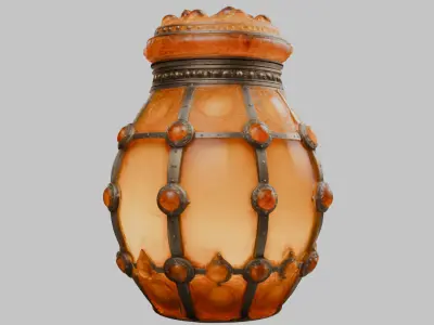Stylized Vase 3D Model Low-poly 3D model